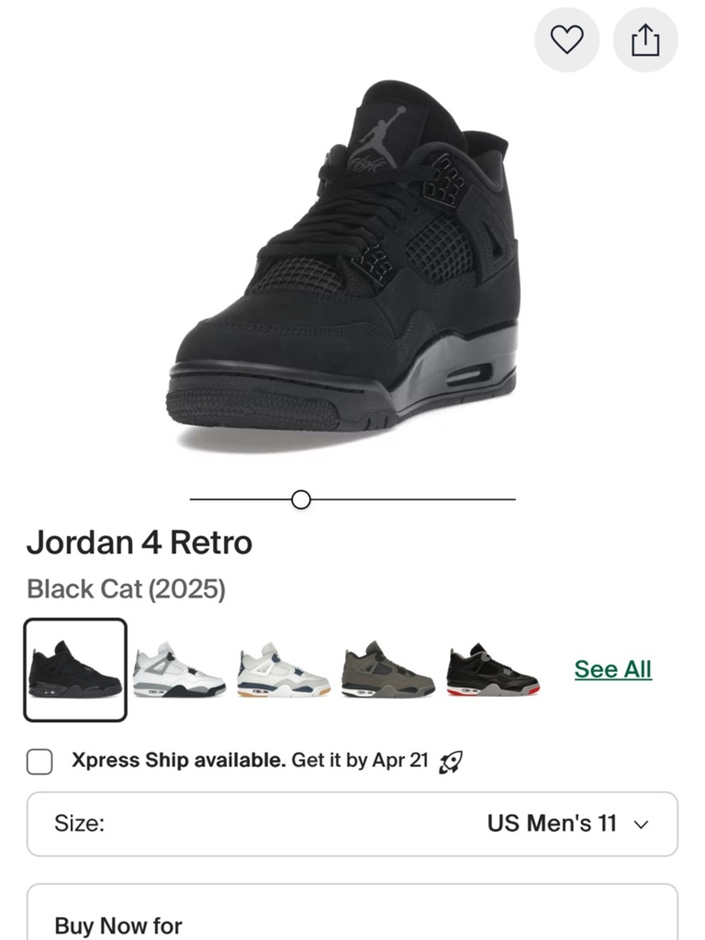 Jordan 4 Retro Black Cat (2025)